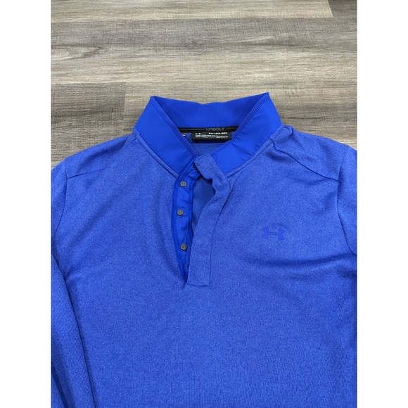 Under Armour Pullover XXL Mens Quarter Zip 1/4 Button Closure ColdGear Loose Fit - Picture 1 of 6